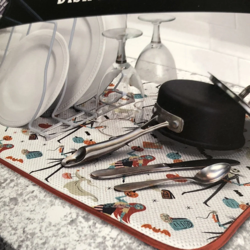 Disney Nightmare Before Christmas Fall Halloween Dish Drying Mats